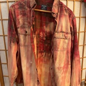 Acid wash flannel